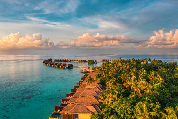 aerial Image of Maldives countries with no income tax