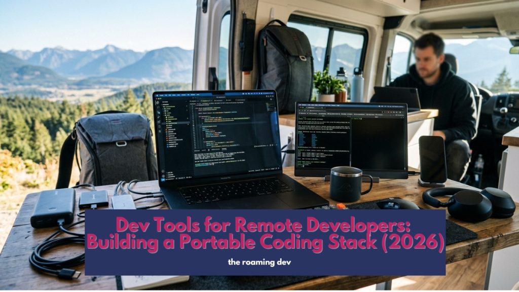 featured image of Dev Tools for Remote Developers: Building a Portable Coding Stack (2026)