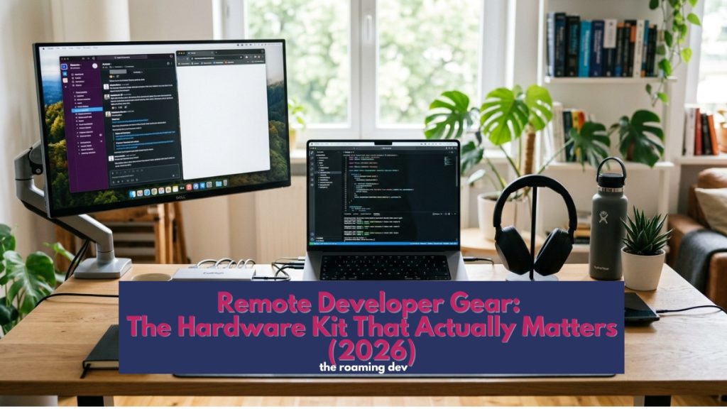 Remote Developer Gear: The Hardware Kit That Actually Matters (2026) featured image of Remote Developer Gear: The Hardware Kit That Actually Matters (2026)